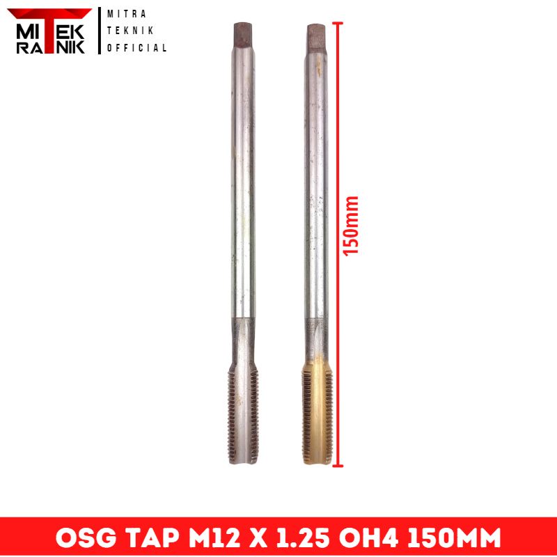 OSG Tap M12 x 1.25 OH4 Panjang 150mm Pembuat Drat Tap Baut 17