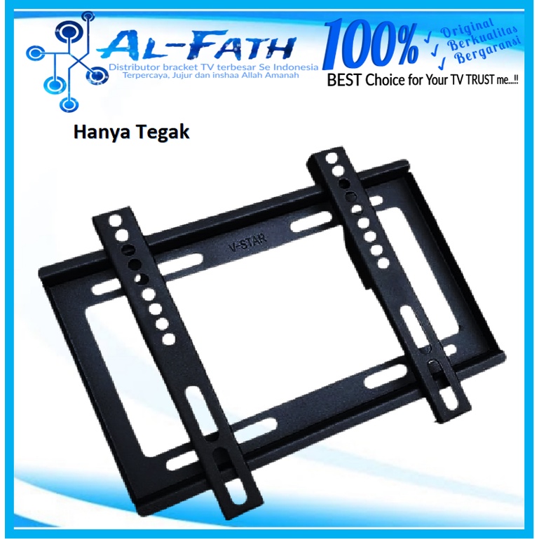 Bracket TV LED 14&quot; s/d 43&quot;  Universal (43 42 40 32 24 21 inch) PREMIUM model Bisa nunduk dan tegak Cocok Banyak Merk TV