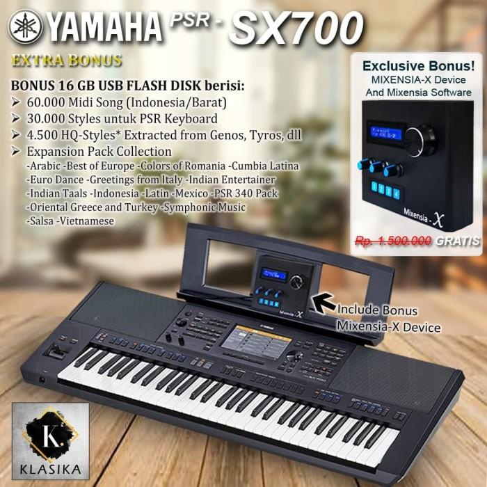 Terlaris Yamaha Psr Sx700 / Psrsx700 / Psr-Sx700 Bundle Hardware Mixensia-X