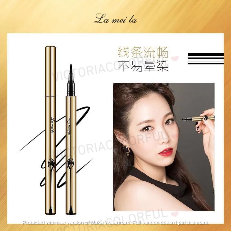 (COD) Lameila Eyeliner Anti Air &amp; Keringat Warna Gold / Silver