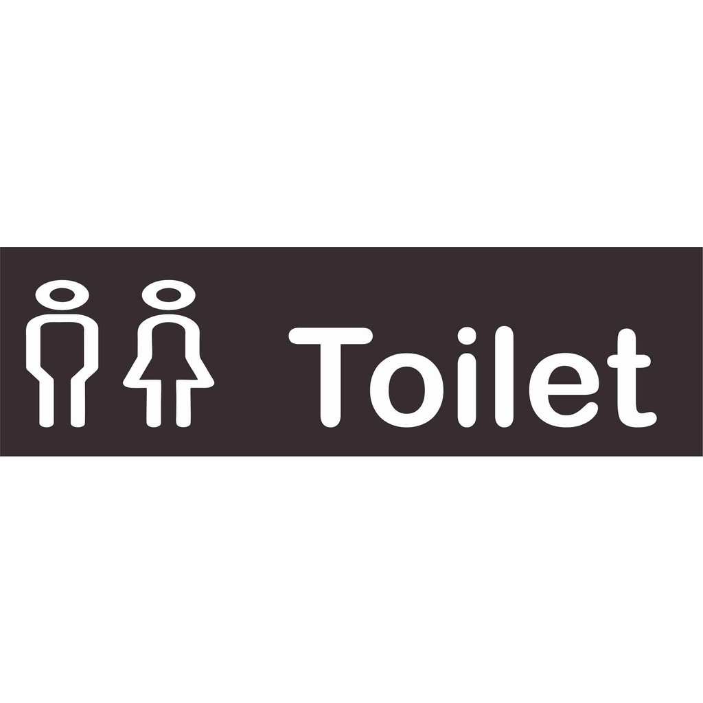 

Akrilik / Stiker Vinyl Toilet Hitam
