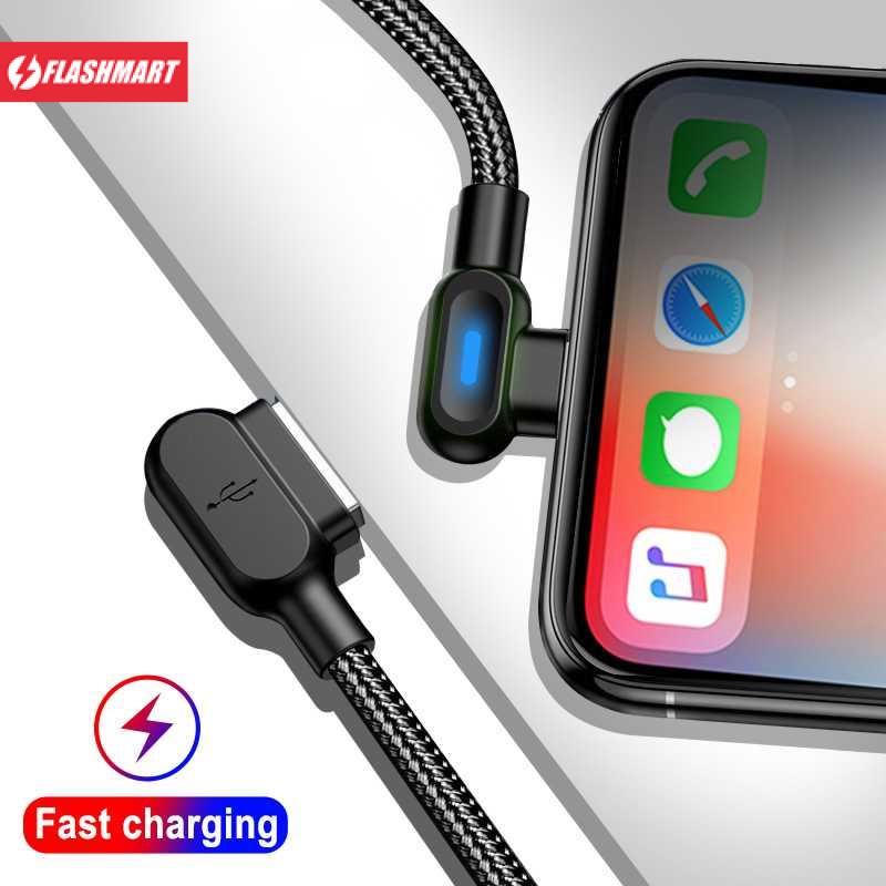 Flashmart UGI Kabel Charger USB L Shape 2.4A 1 Meter - UGI02