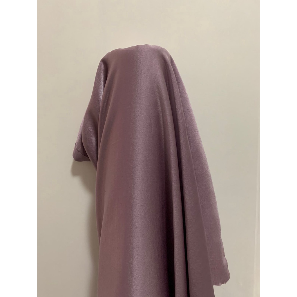 Bahan Kain Satin Premium Maxmara Ungu Taro