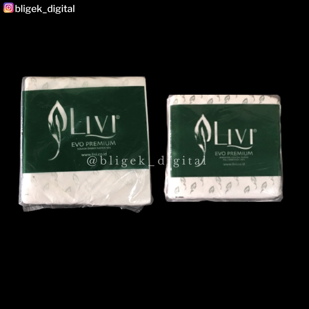 Jual Tissue Napkin Squash Dinner dan Cooktail Merk LIVI Evo Premium ...