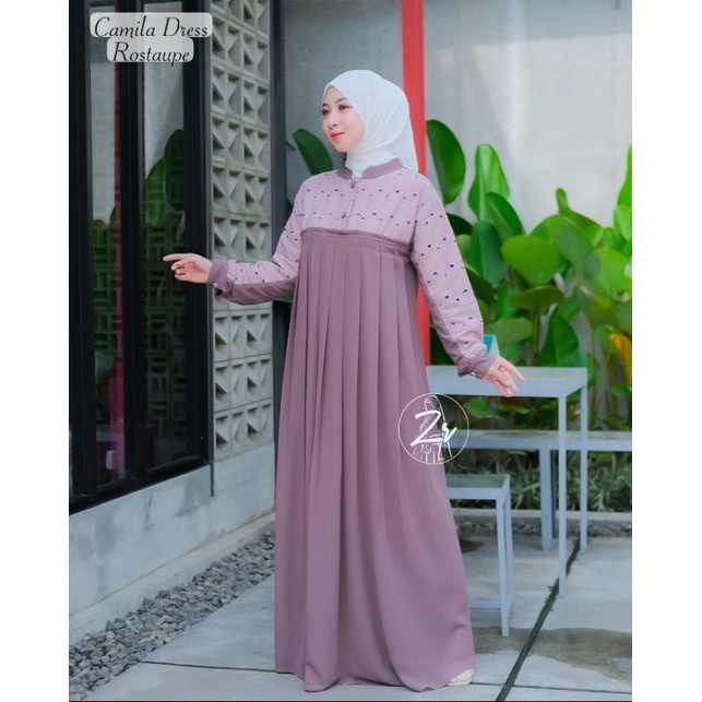 GAMIS RAYA ZR | CAMILA/CAMELLA DRESS BY ZR, dress, gamis dress, ity crepe, pakaian muslim