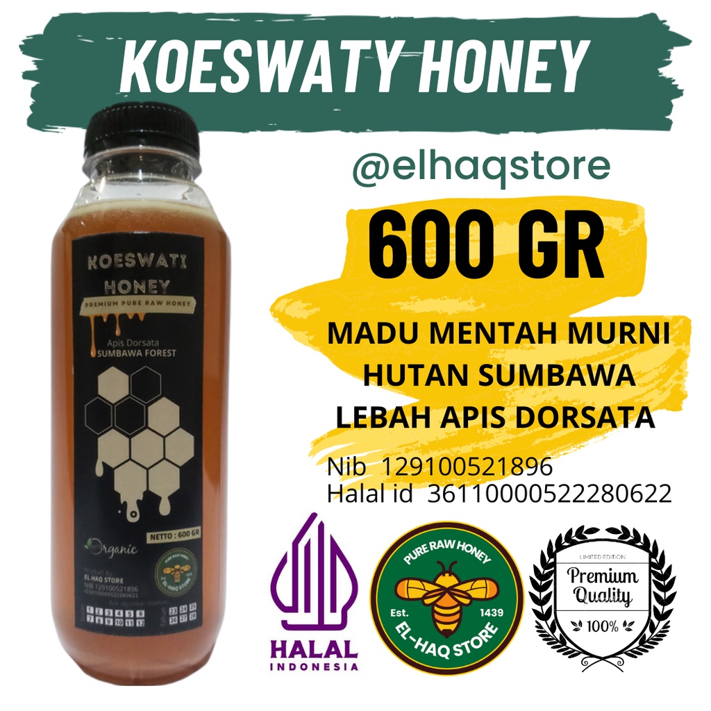 

MADU MURNI ( KOESWATI HONEY ) - SUMBAWA 600 Gr