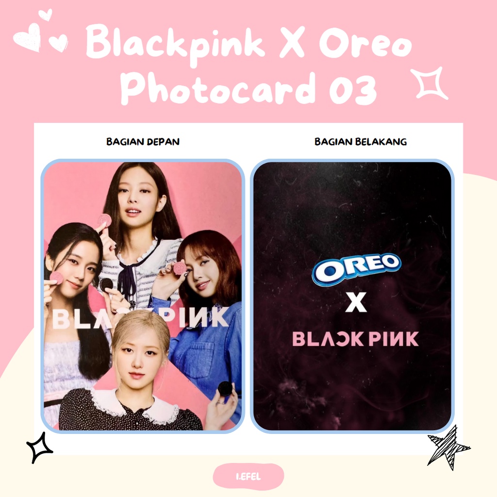 Photocard Blackpink x Oreo 04 -i.efel-