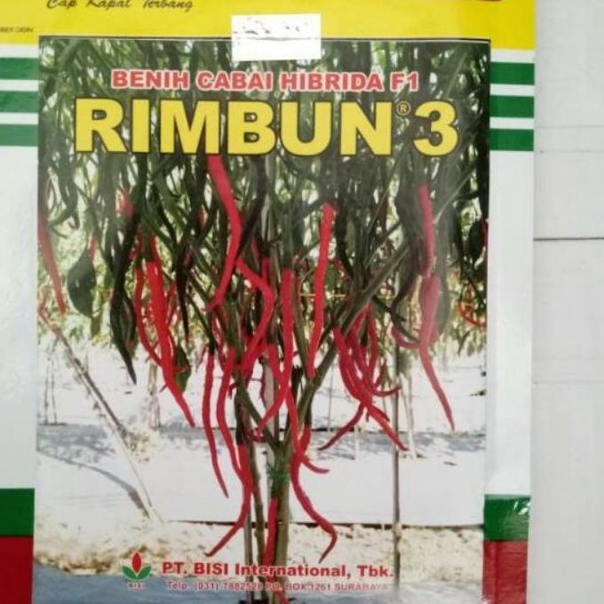 ☝ Benih cabe keriting hibrida RIMBUN 3 F1 10 gram dari kapal terbang chia tai seed ✱