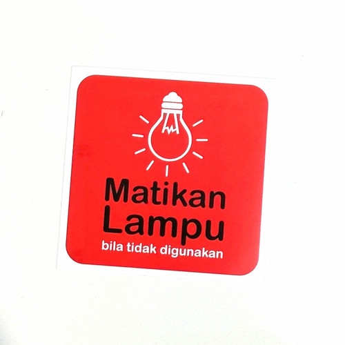 matikan lampu saat tidak digunakan