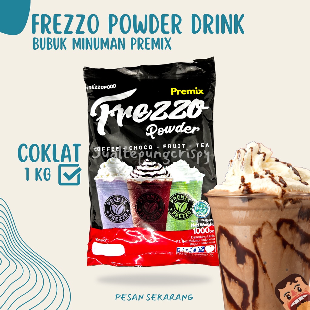 Frezzo Rasa Coklat / Cokelat Original Powder (Bubuk minuman / Powder Drink) Kemasan 1KG