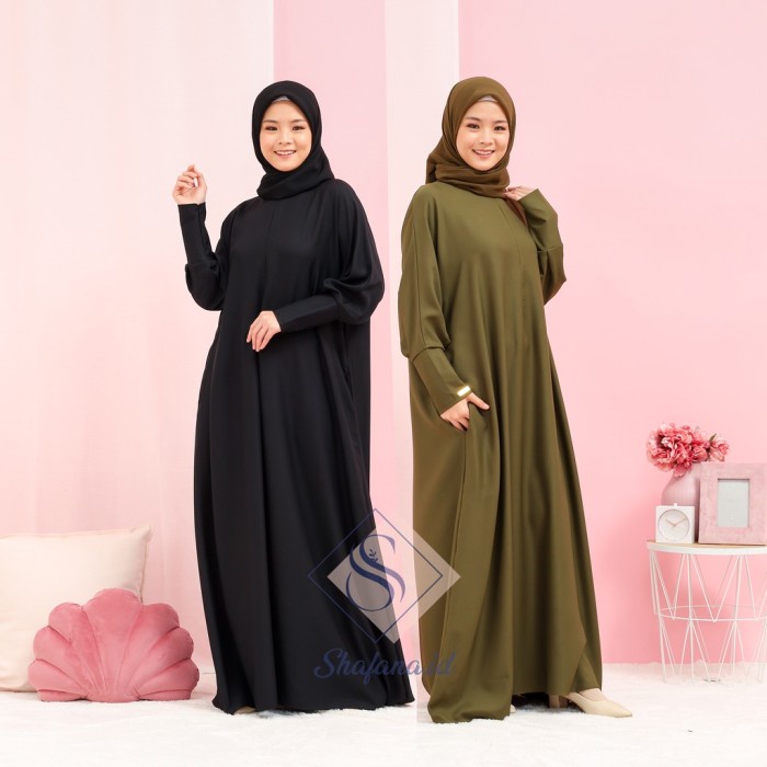 Gamis Terlaris Abaya basic Amira | Abaya turkey | Abaya polos | By Shafana(Z0S4) Gamis Abaya Turkey 