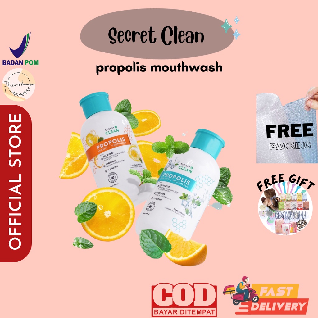 Secret Clean Propolis Antiseptic Mouthwash 150ml