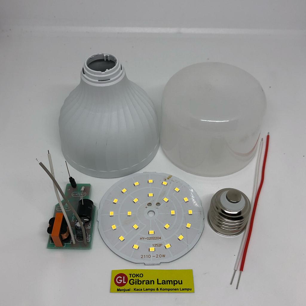 Paket Lampu LED DC BM Rakitan Polos - Rakit Satu Set Lampu LED Tanpa Merk All Watt