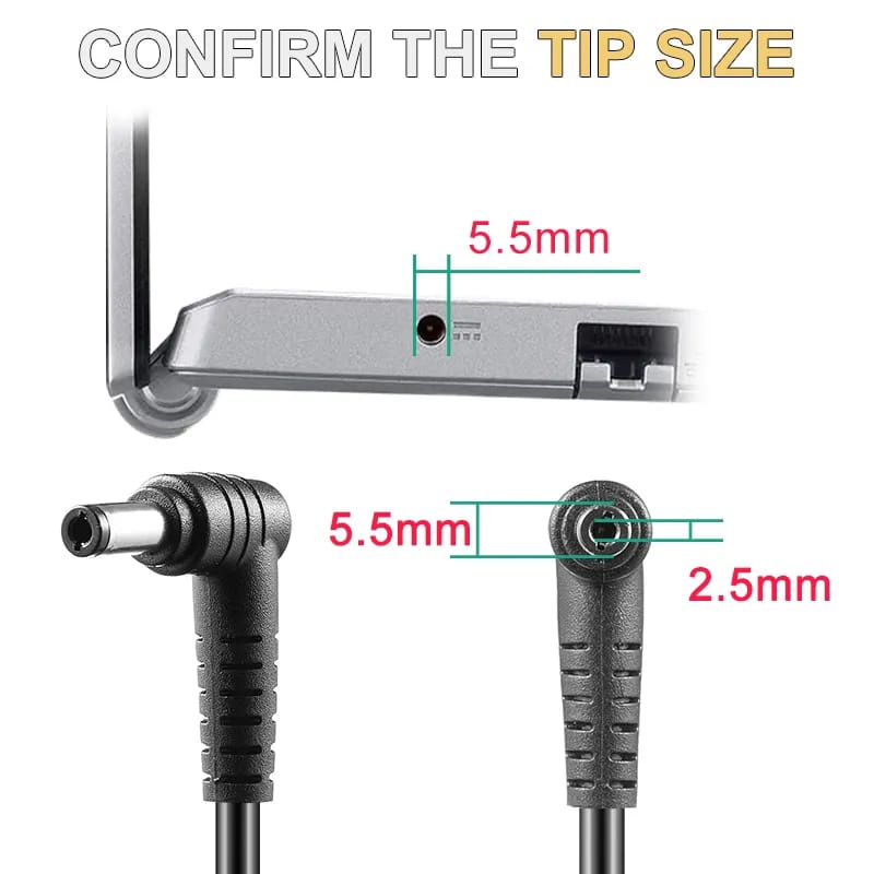 Charger Laptop for Asus ADP-90AB 90CD DB A46C X53E X53S X52F X7BJ X72D (19V 4.74A 5.5*2.5mm)