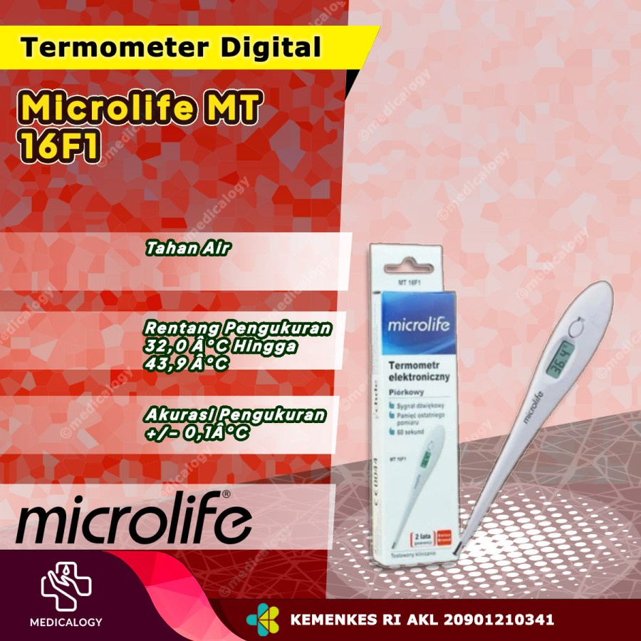 Microlife MT16F1 Termometer Digital Alat Pengukur Suhu Badan