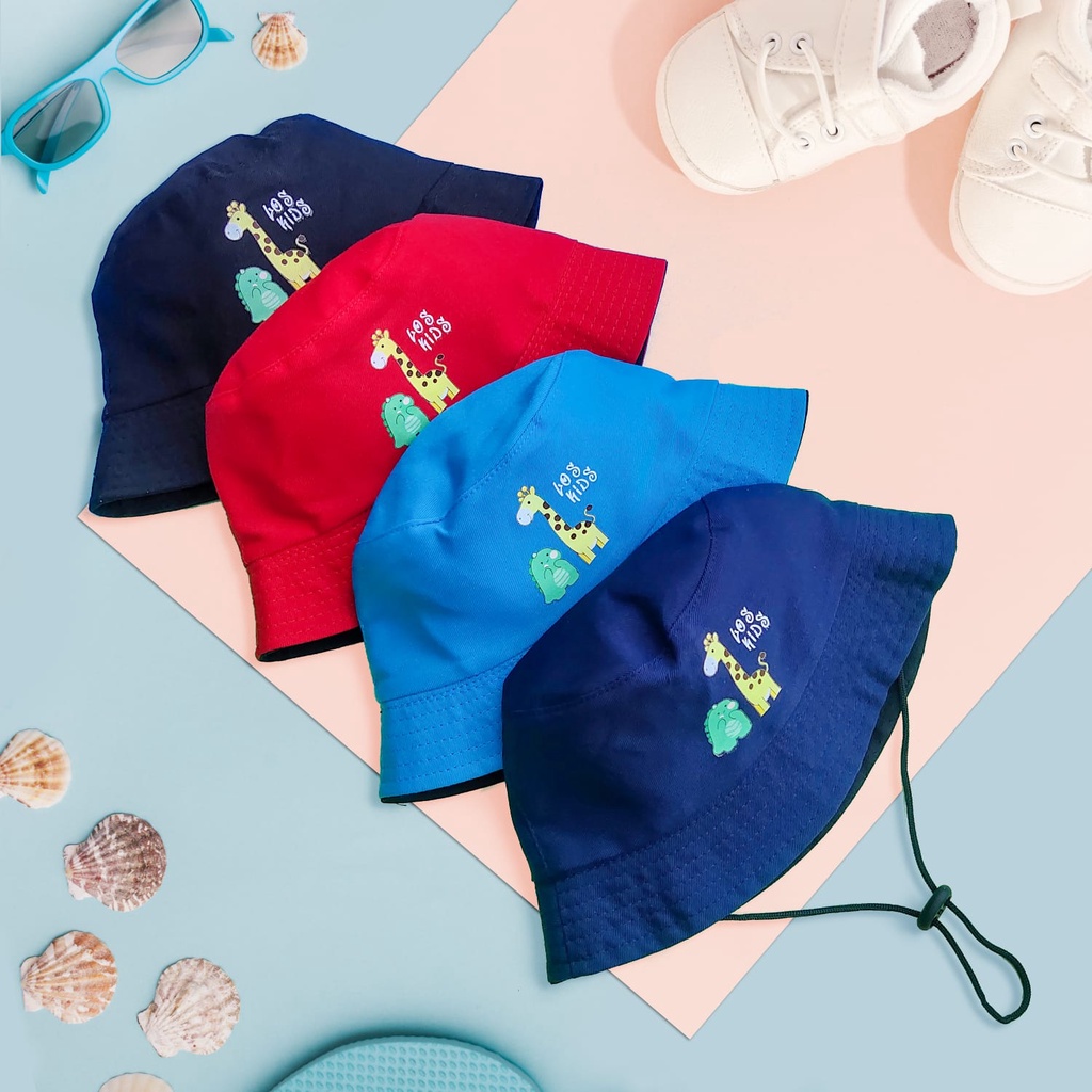 TOPI ANAK BABY KIDS TOPI BUCKET KARAKTER LOSKIDS