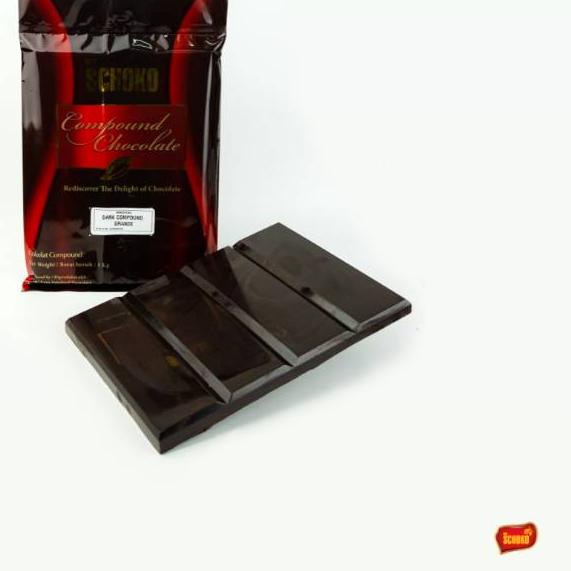 

✭ Dark Chocolate Compound 1kg / SCHOKO / dark chocolate blok / cokelat blok ♜