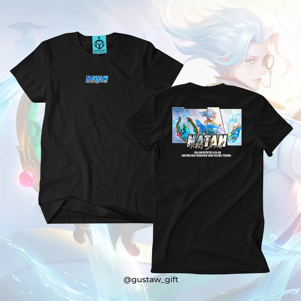 GG T-Shirt NATAN COLLECTOR Skin Tidal Lord Mobile Legends Kaos Custom Katun Slim-fitting