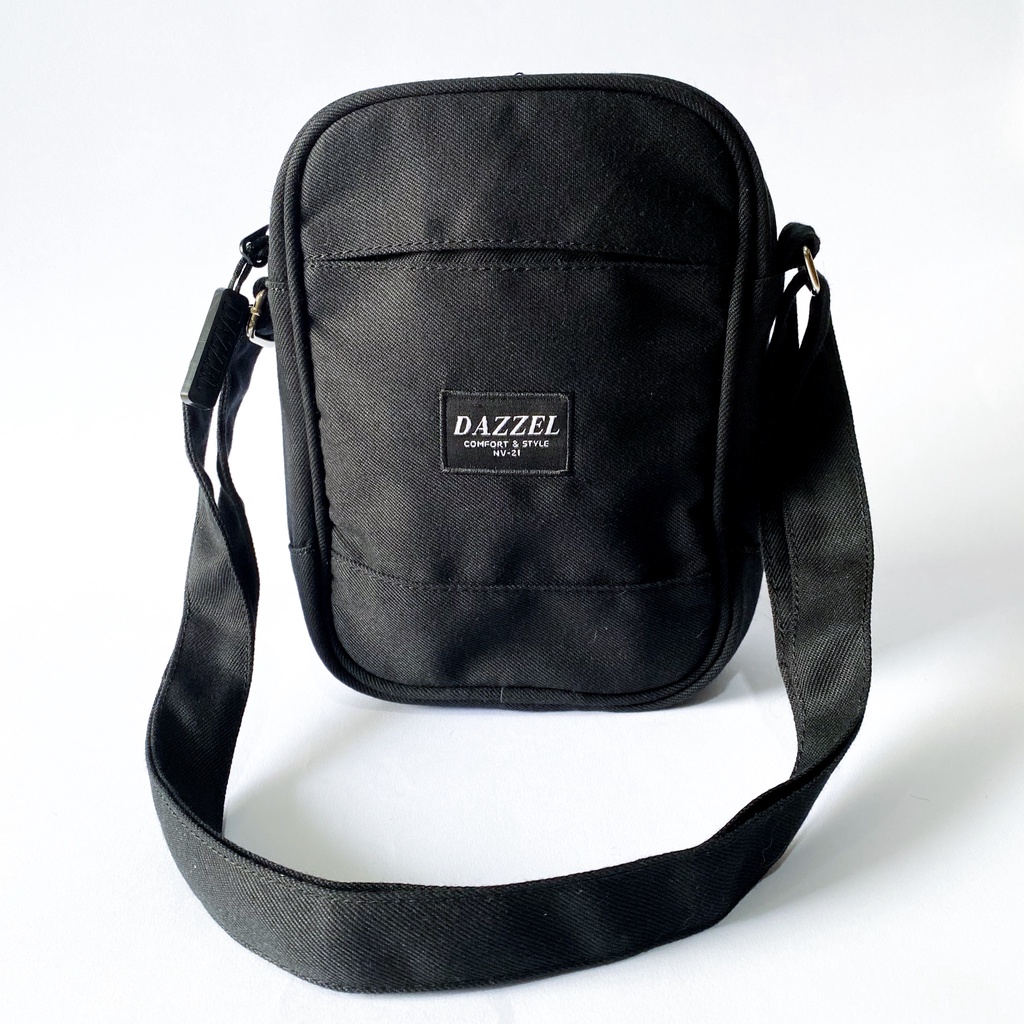 DAZZEL - ARMAN SLING BAG BLACK - Tas Slempang Pria - Hadiah Ramadan Gift Kado Cowok Hampers Ramadan Lebaran