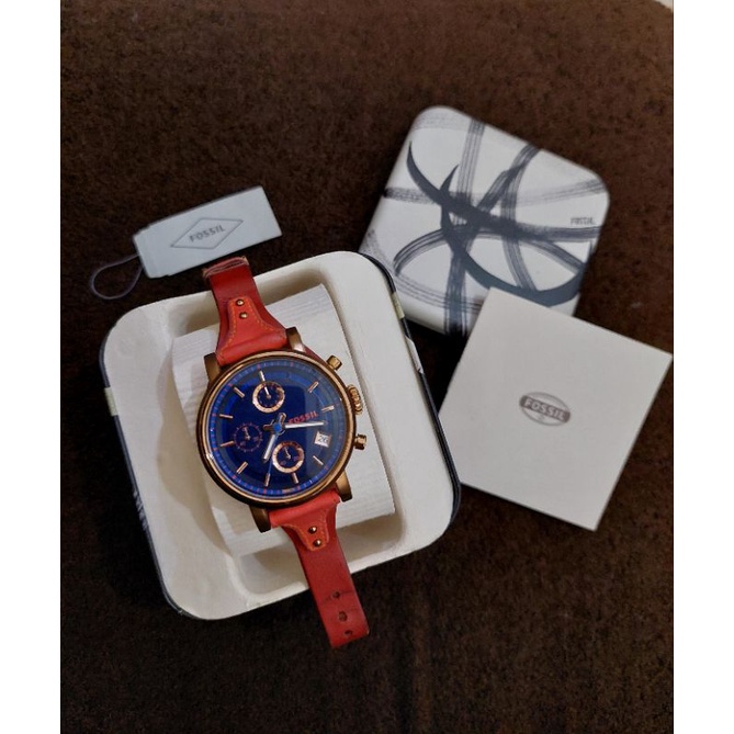 Preloved jam tangan Fossil ES4115 ori lengkap