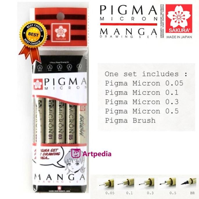 

Terlaris Sakura Pigma Micron Manga Drawing Set