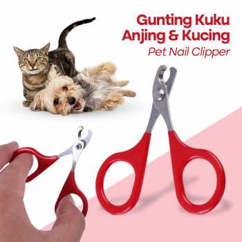 Gunting Kuku Dan Kikir Kucing Anjig Gunting kuku kucing anjing (DAPAT KIKIR) perapih kuku hewan Kelinci Stainless Steel Pets Nail Clipper