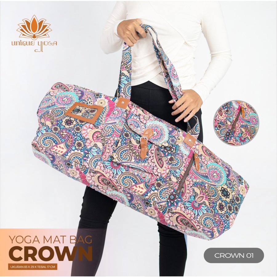 Ay00 Tas Yoga / Crown Yoga Bag / Tas Yoga Terbaru / Tas Matras Yoga / Tas Yoga Ukuran Besar / Tas