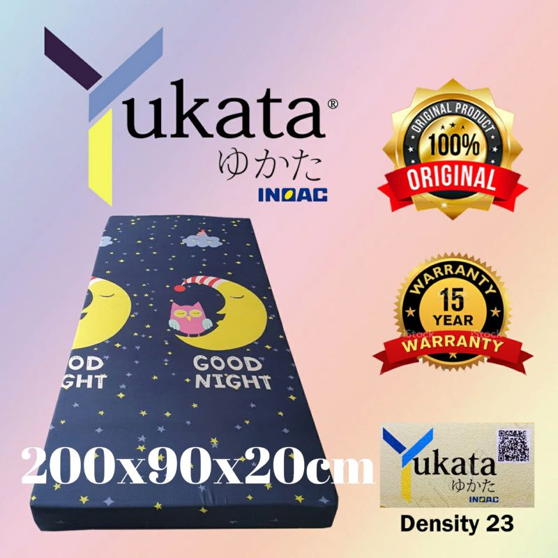 Kasur busa INOAC YUKATA 200x90x20 cm - Density 23