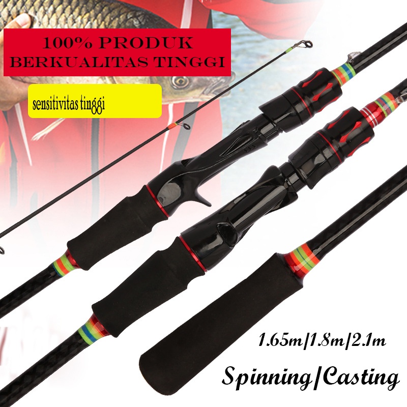 Carbon Fiber Spinning Fishing Rod Max Drag 10kg Baitcasting Fishing Rod 1.8m 1.65m Fishing Pole