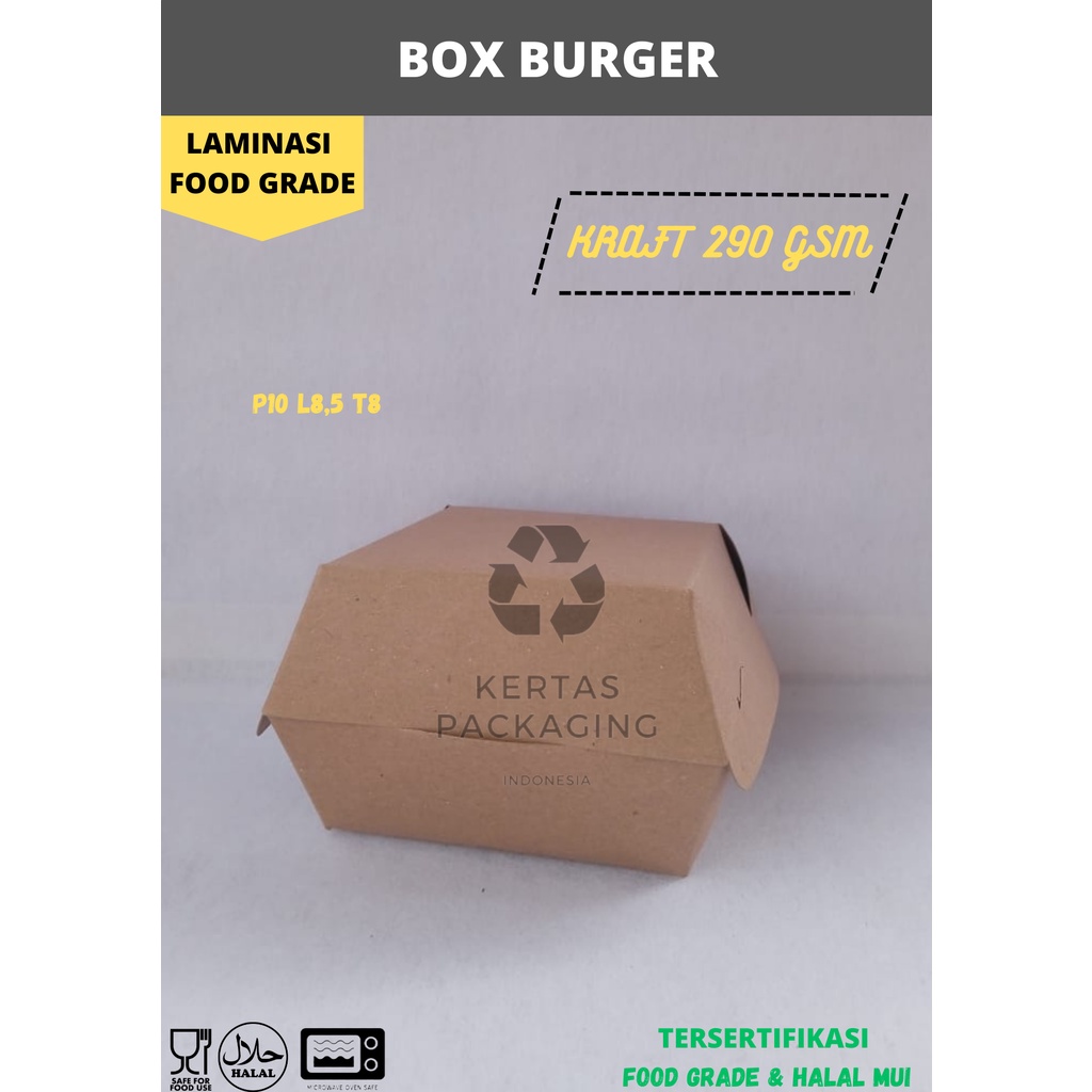 

Box Burger / Dus Burger / Kemasan Burger / Wadah Burger / Tempat Burger