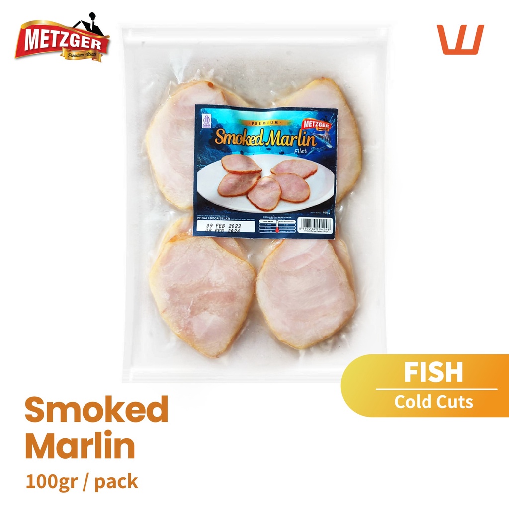 

Smoked Marlin Fillet Sliced 100gr Halal Metzger