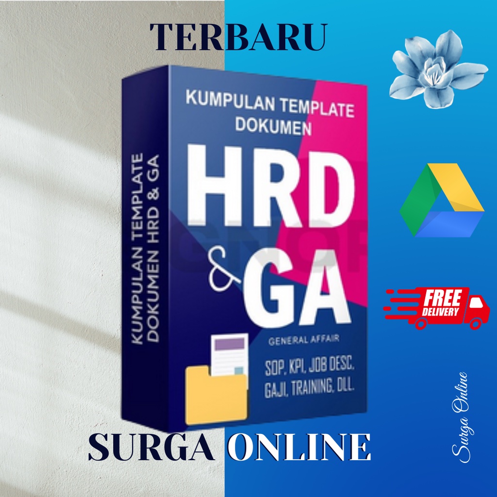 Template HRD &amp; GA Lengkap - Rekrutmen + Orientasi + Kompensasi + KPI + Sistem Penggajian + Dokumentasi + Legal + Manajemen + Job