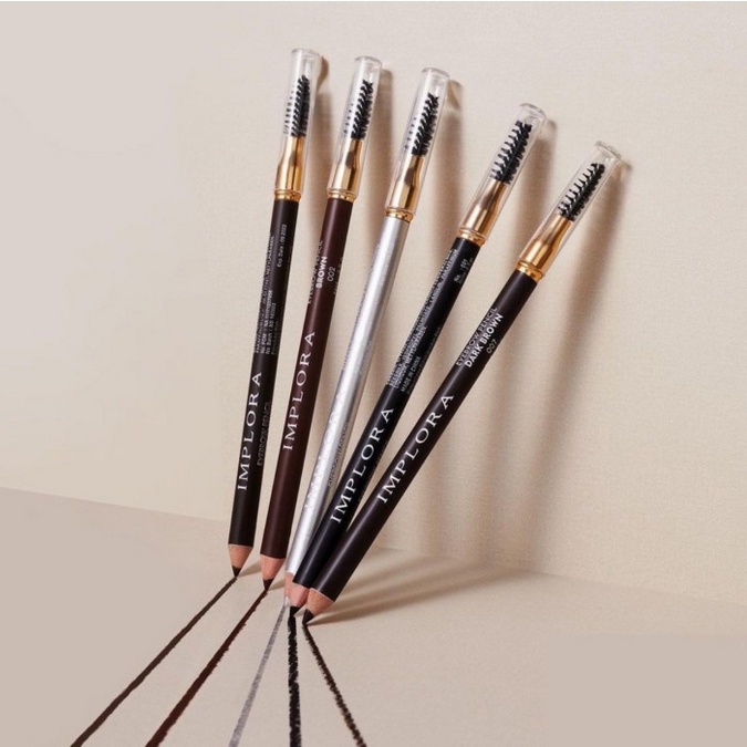 [ IMPLORA ] Eyebrow Pencil 2in1 Pensil Alis IMPLORA Sikat Soft Original