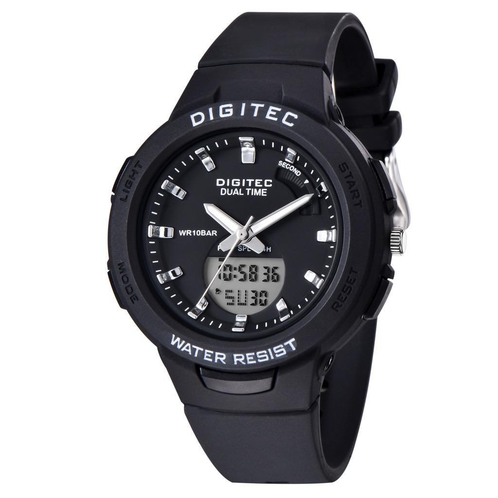 AM TANGAN DUAL TIME DIGITAL SPORT DIGITEC BDA-4082 ORIGINAL/WATERRESISTENT