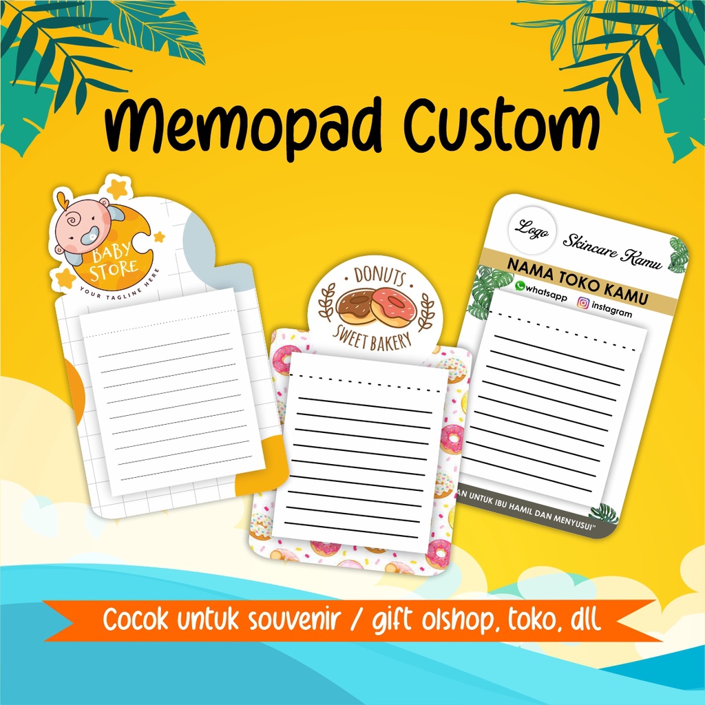 

MEMOPAD NOTES CUSTOM GRATIS DESAIN