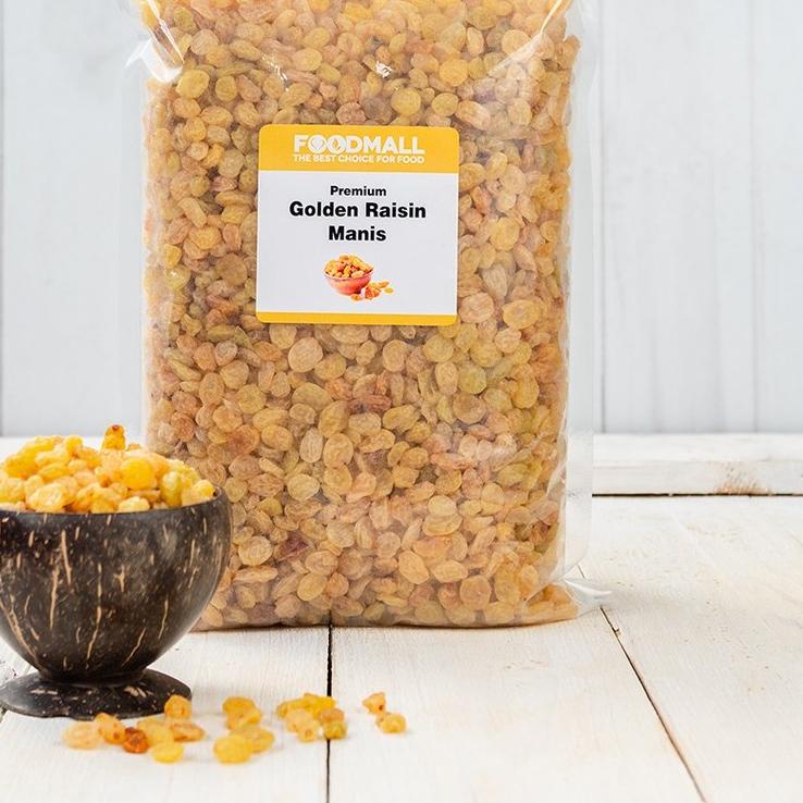 

☀ Cemilan Buah Kismis Emas / Golden Raisin Simin Manis Organik 1 KG ▼