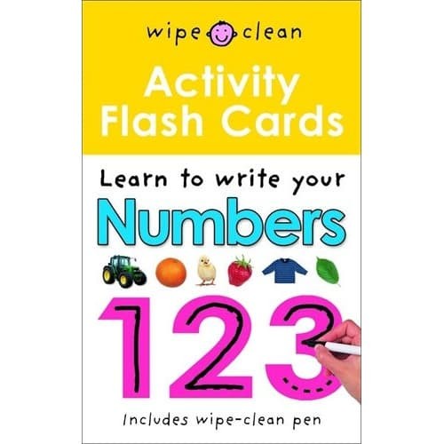 Wipe Clean Activity Flashcards Numbers 123 Flashcards by Priddy Books