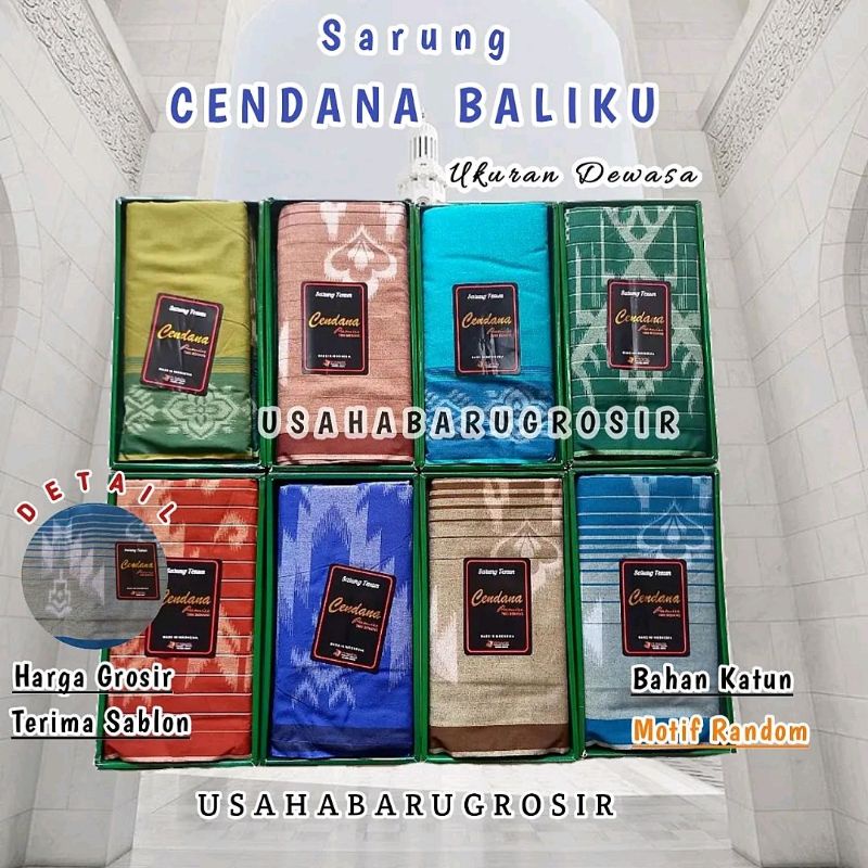 Sarung Cendana Motuf Baliku Sarung Kembang Katun Adem ukuran All size Dewasa