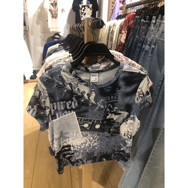 CROP TOP BERSHKA ORIGINAL NEW JASTIP