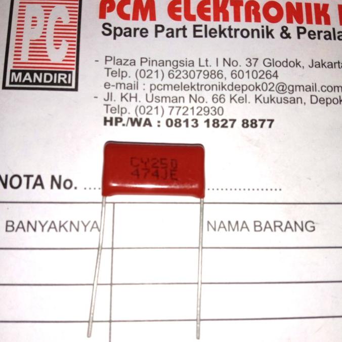 Milar 474J250V 474J 250V 474 J 250 V 470nF pcmelektrob9090 Berkualitas