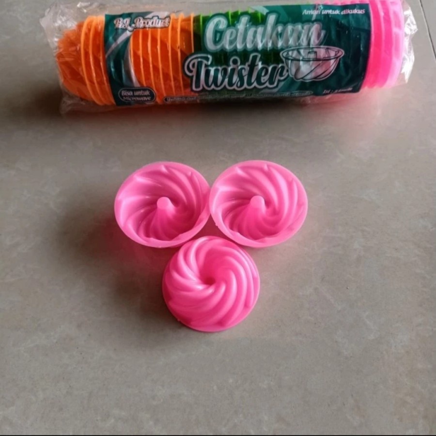 (3 lusin ) cetakan Twister /agar / kue / puding/bolu kukus