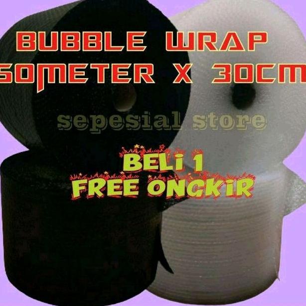 

[ART. 848894] plastik bubble wrap ( 50meter x 30cm ) Kualitas Terbaik