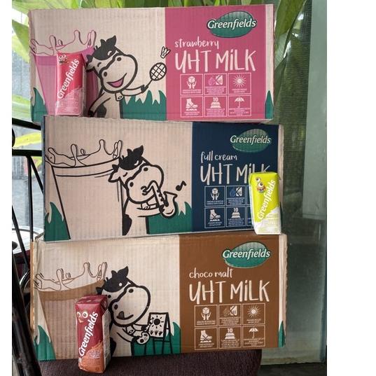 

➻ Greenfields Susu UHT Mini 125 ml Full Cream / Strawberry / Chocolate Greenfield Gosend Surabaya ★