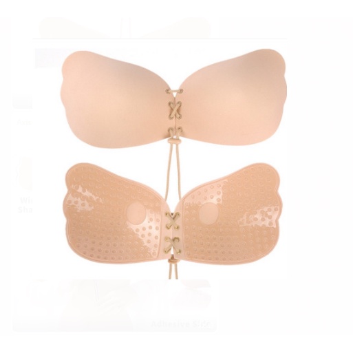 Bra Pad Wings Angel Tempel 6674 Tambahan Pads Foam Dan Silicone Busa Bh Tempel Party Backless Super Nyaman