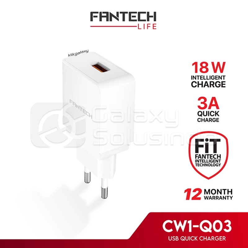 Fantech CW1-Q03 18W Fast Charging USB Charger - CW1Q03