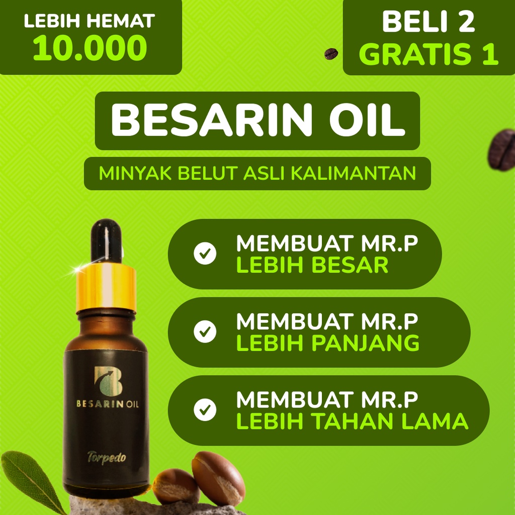 BESARIN OIL Minyak Pembesar Pennis 2 Pcs