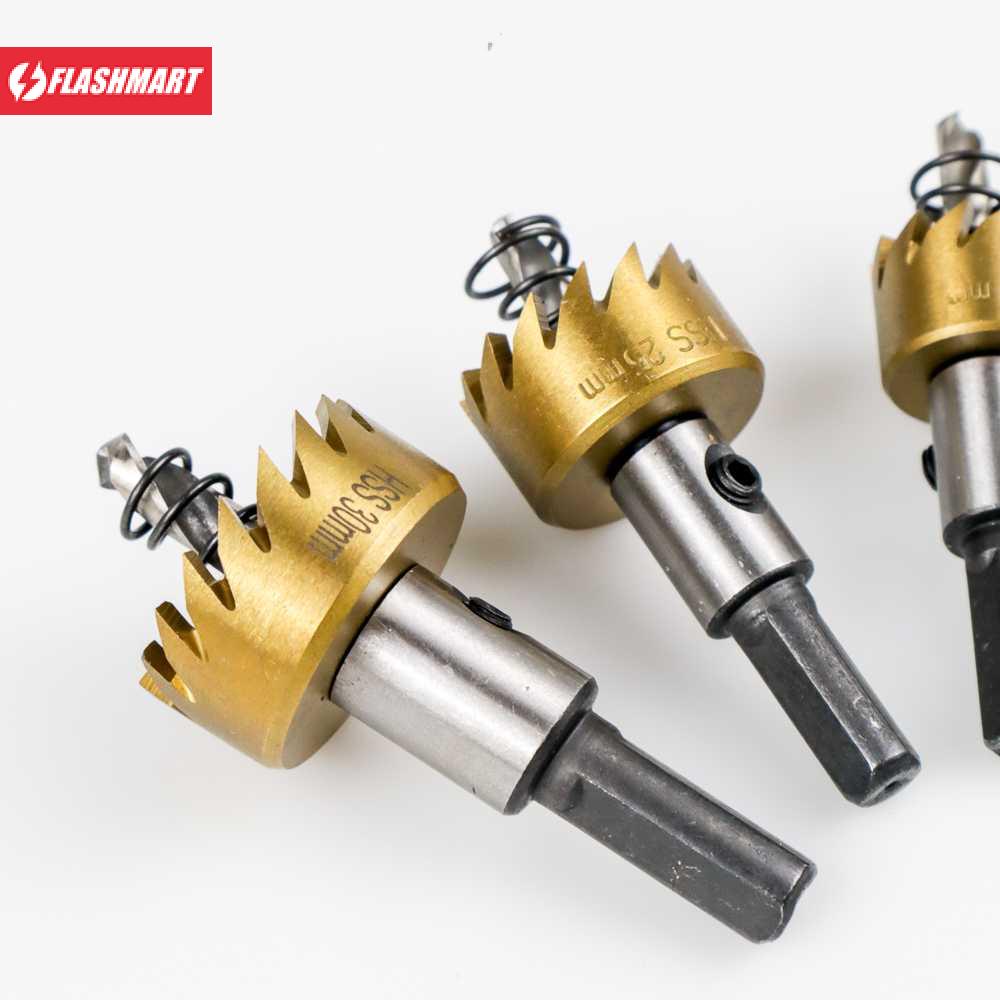 Flashmart Mata Bor Carbide Tip Wood Metal Hole Cut 5 PCS - EPC-PIT-20P