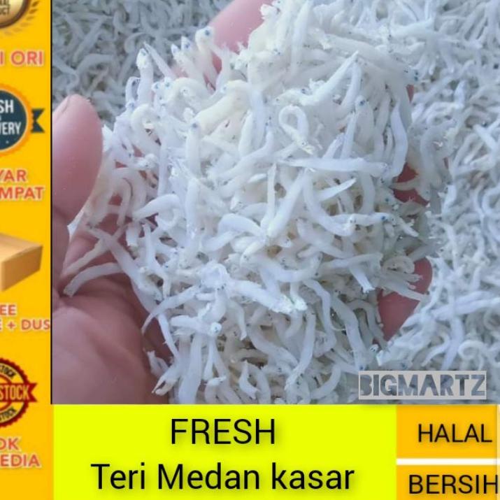 

Semangat Abis Ikan asin teri medan asli kasar segar fresh