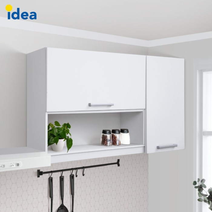 Rak Dapur Idea Indiana Kitchen Set Lemari Kabinet Dapur Kayu Putih Atas Bawah