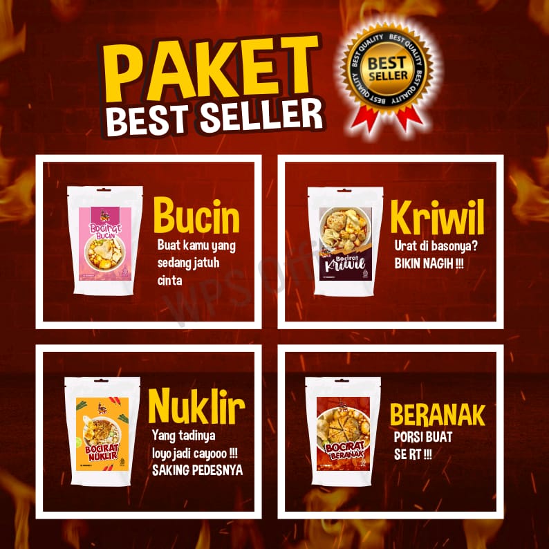 

Paket Best Seller ( Bocirat Bucin, Bocirat Kriwil, Bocirat Beranak, Bocirat Nuklir )